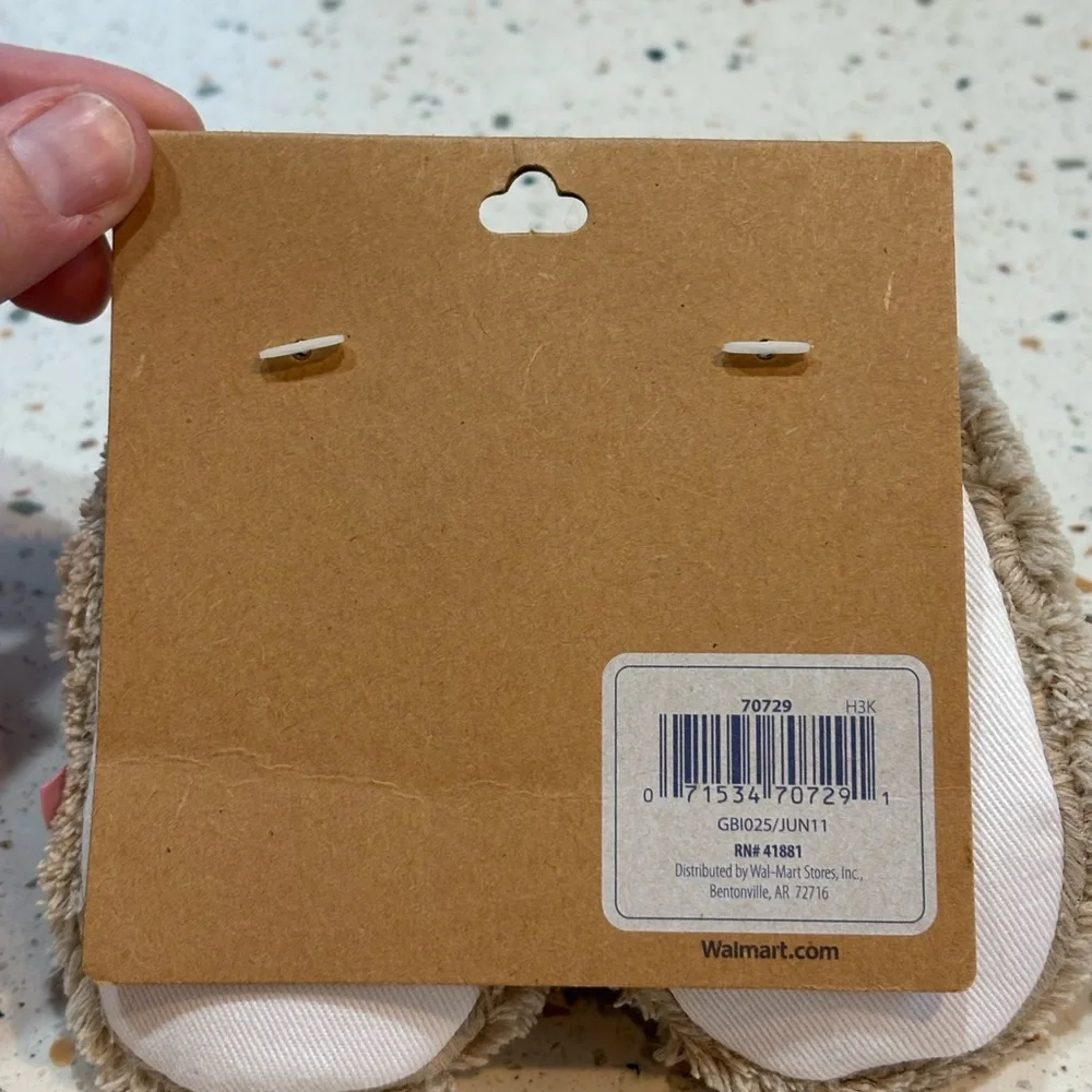 Faded‎ Glory Teddy Bear Baby Slippers with Soft Texture